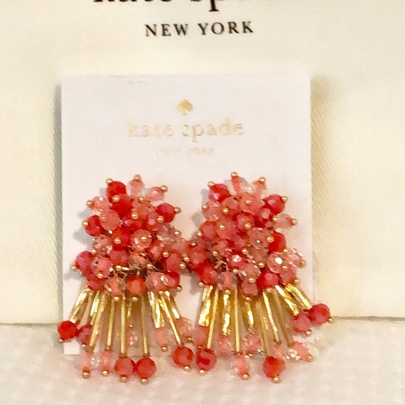 Kate Spade ♠️ Gold-Tone Bead Cluster Stud Earrings - Picture 7 of 8